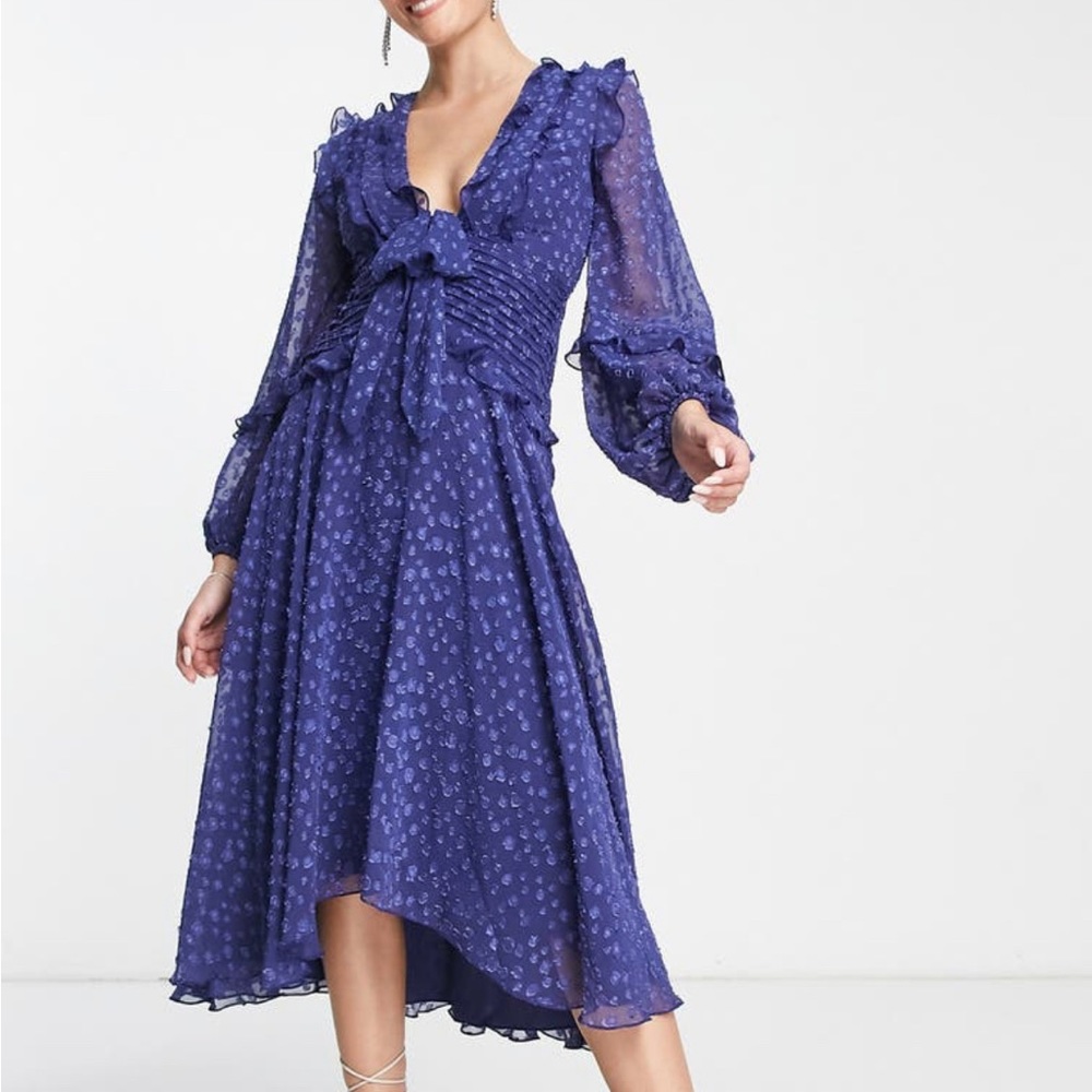 ASOS sz 0 a-line midi dress